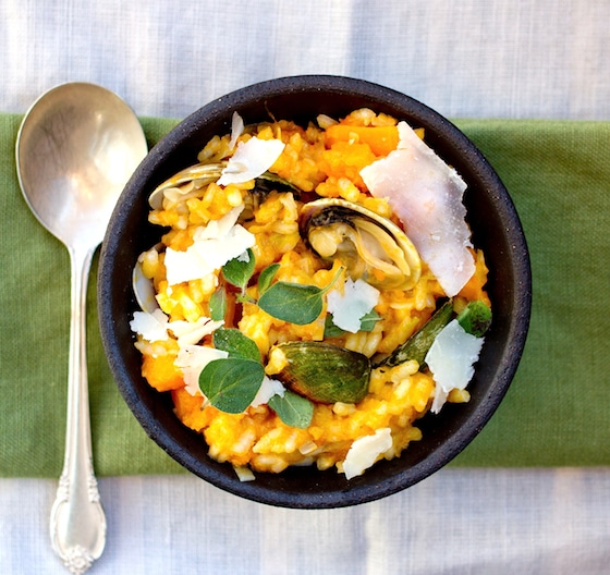 Butternut Squash Risotto with Clams 1110